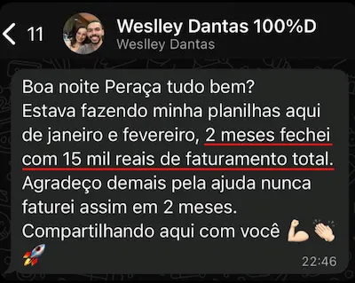 Depoimento Weslley Dantas - 15 mil em 2 meses